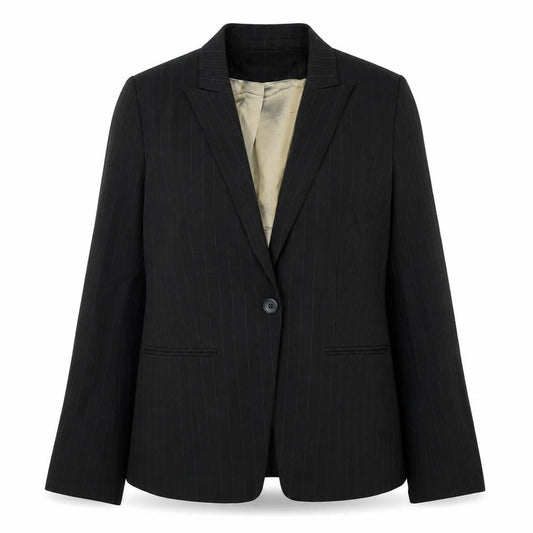 J Taylor Womens Black  Viscose Jacket Suit Jacket Size 14