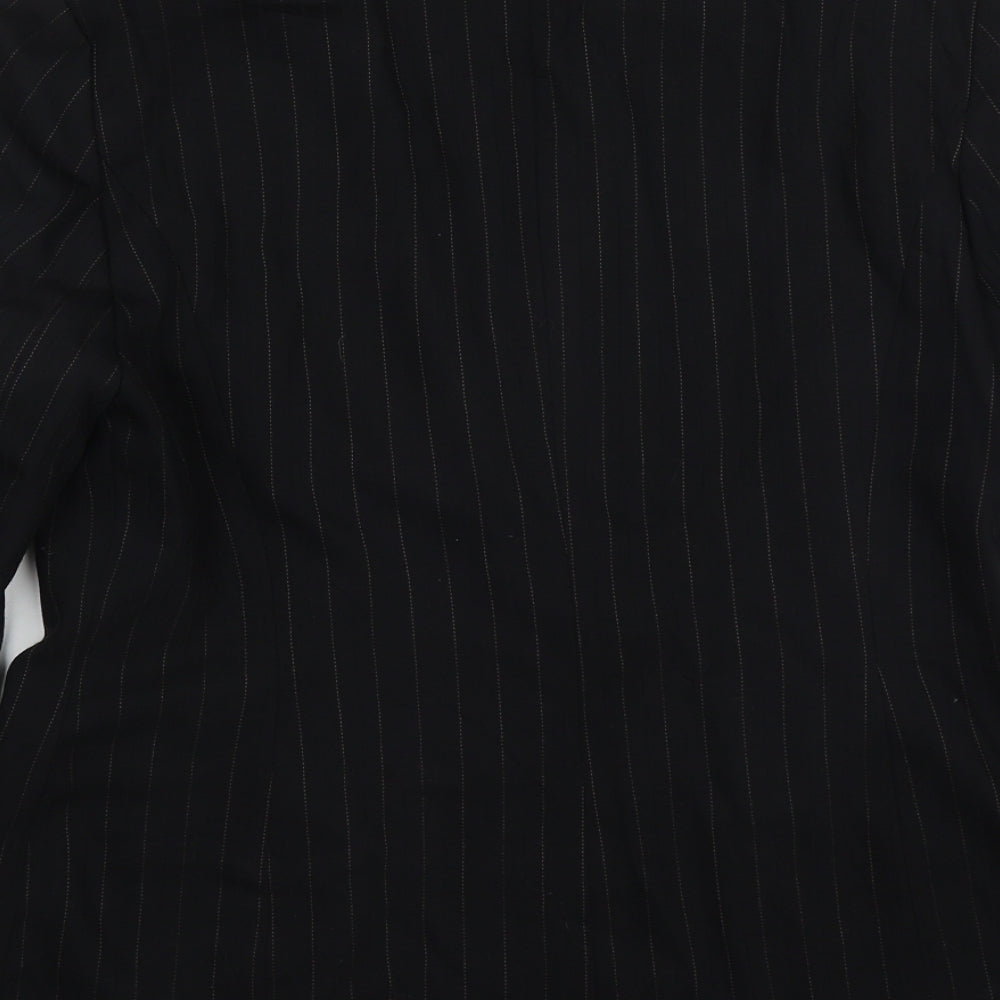 J Taylor Womens Black  Viscose Jacket Suit Jacket Size 14