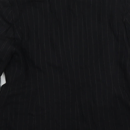 J Taylor Womens Black  Viscose Jacket Suit Jacket Size 14
