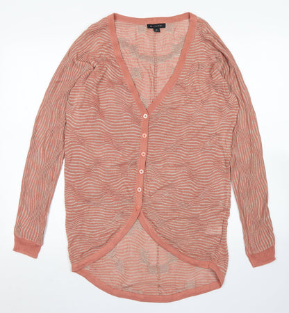 Womens UK Size XS H by Halston Pink Cardigan Jumper