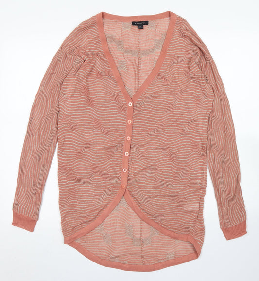 Womens UK Size XS H by Halston Pink Cardigan Jumper