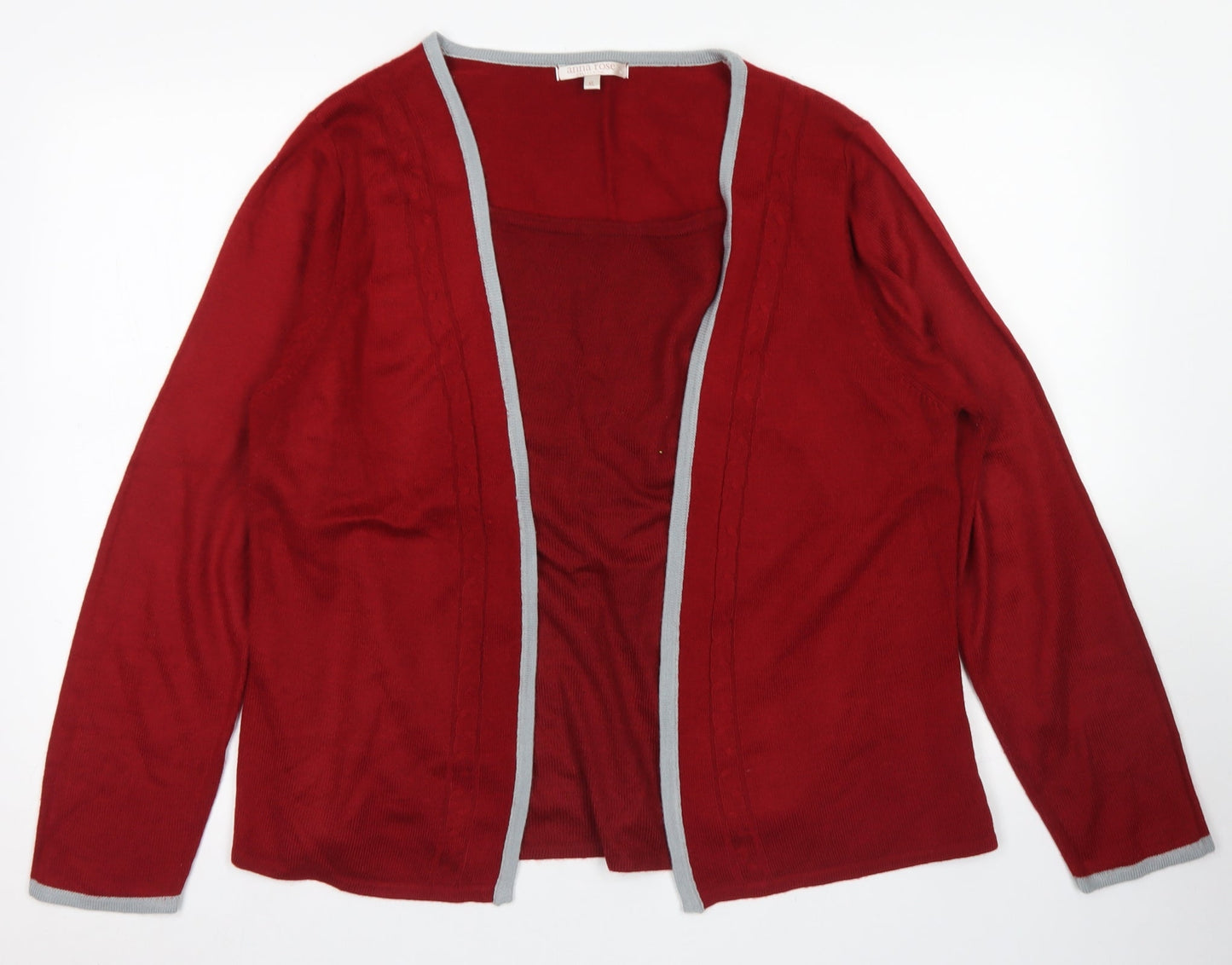 Womens UK Size XL Anna Rose Red Pullover Jumper