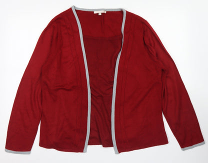 Womens UK Size XL Anna Rose Red Pullover Jumper