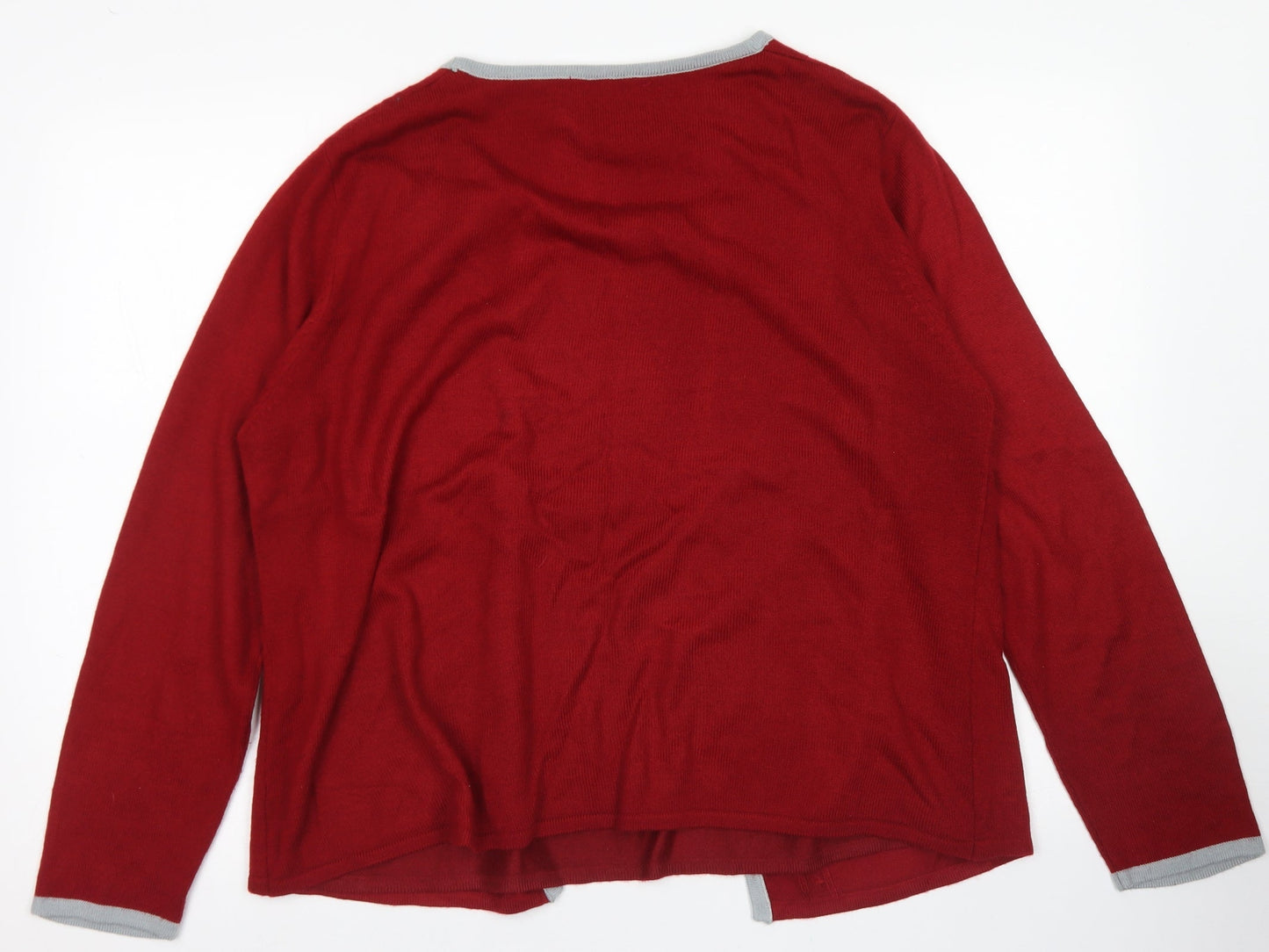 Womens UK Size XL Anna Rose Red Pullover Jumper