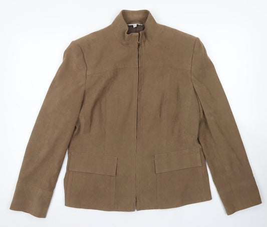 Mackays Womens Brown   Jacket Blazer Size 12  Zip