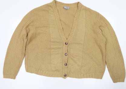Womens UK Size 12 ASOS Brown Cardigan Jumper