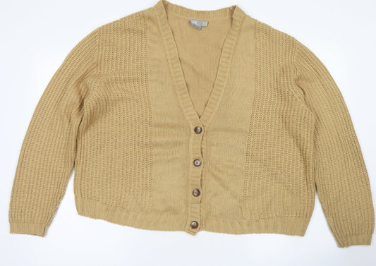 Womens UK Size 12 ASOS Brown Cardigan Jumper