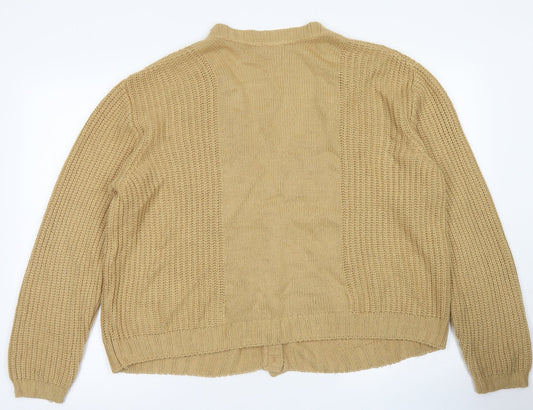 Womens UK Size 12 ASOS Brown Cardigan Jumper