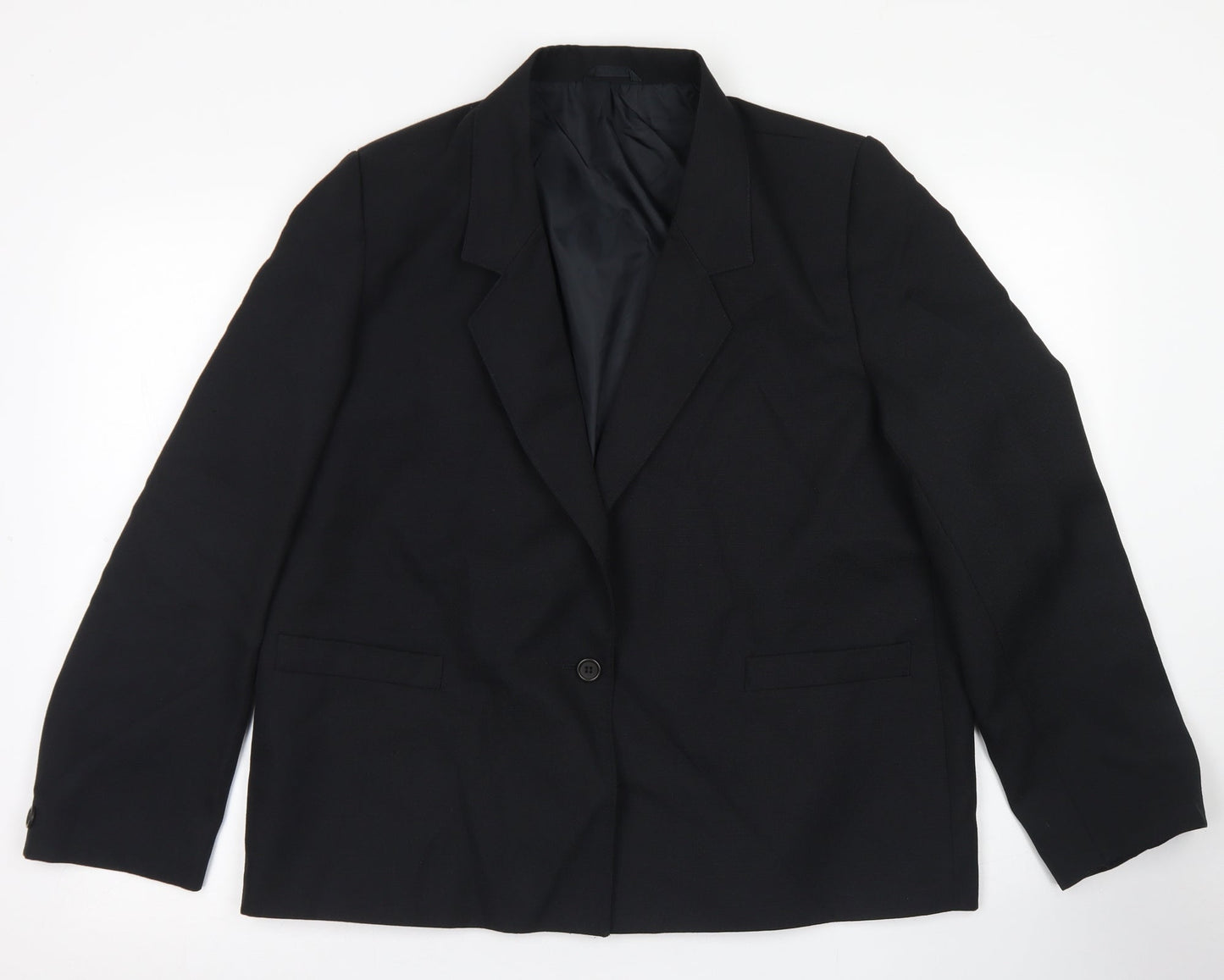 Womens UK Size 18 Preworn Regular Black Blazer