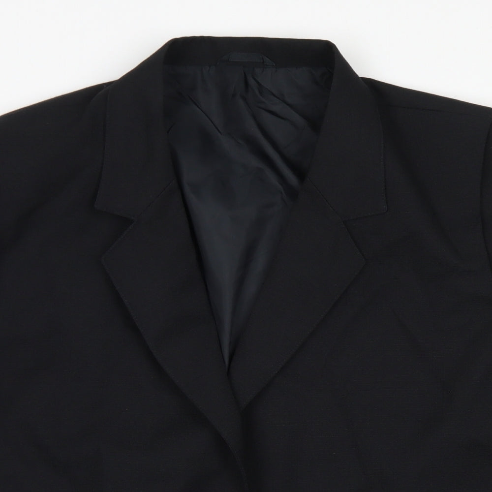 Womens UK Size 18 Preworn Regular Black Blazer