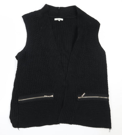 Womens UK Size L Peacocks Black Cardigan Jumper