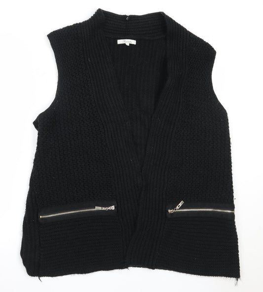 Womens UK Size L Peacocks Black Cardigan Jumper