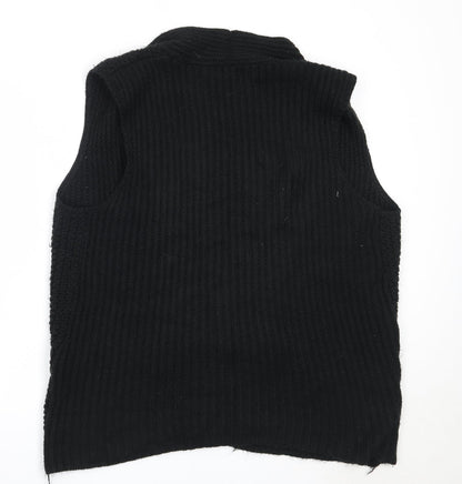 Womens UK Size L Peacocks Black Cardigan Jumper
