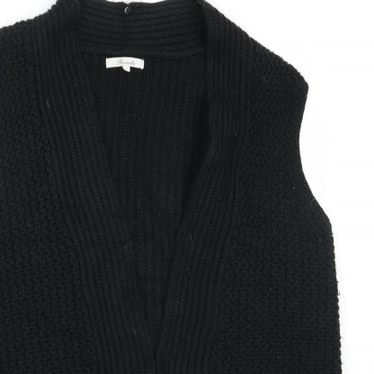 Womens UK Size L Peacocks Black Cardigan Jumper