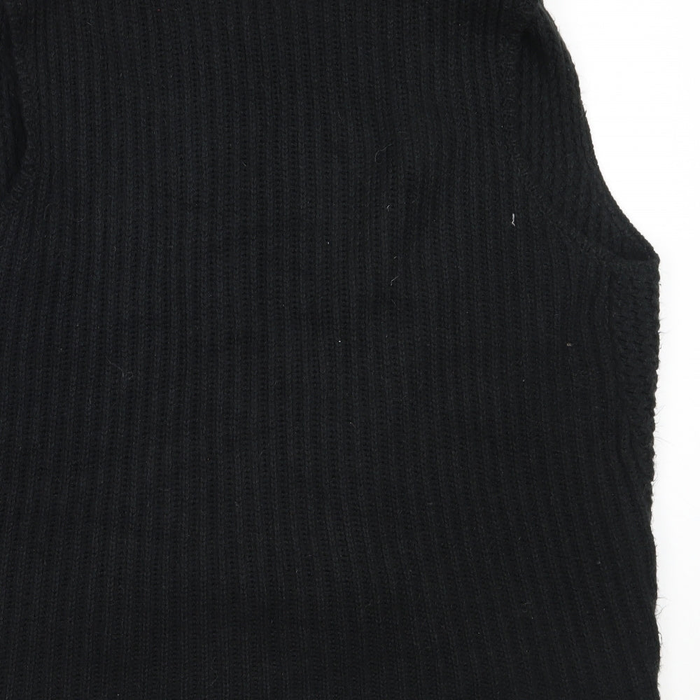 Womens UK Size L Peacocks Black Cardigan Jumper