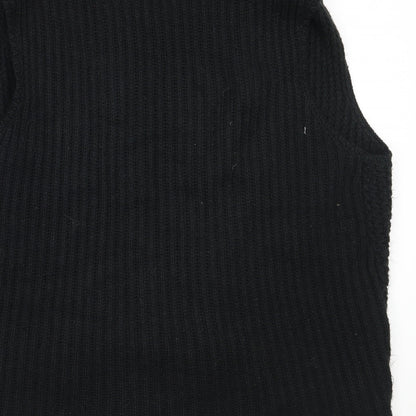 Womens UK Size L Peacocks Black Cardigan Jumper