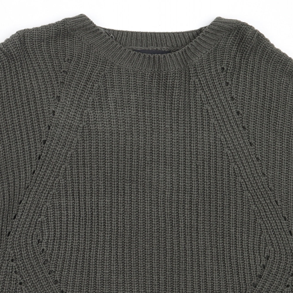 Womens UK Size L New Look Green Pullover Jumper