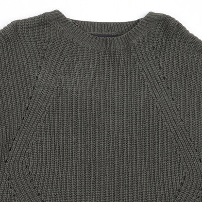 Womens UK Size L New Look Green Pullover Jumper