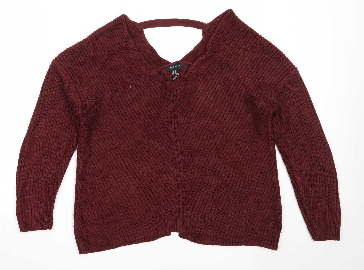 Womens UK Size S New Look Brown Pullover Jumper