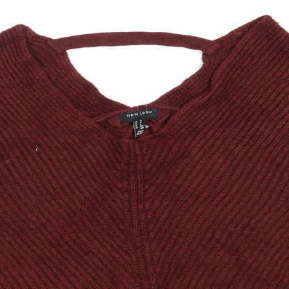 Womens UK Size S New Look Brown Pullover Jumper
