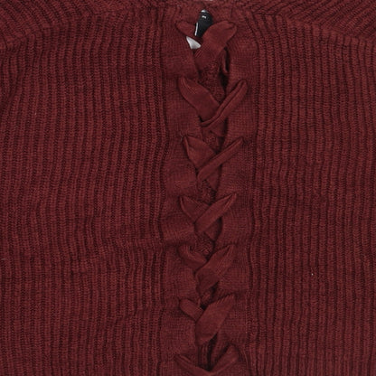 Womens UK Size S New Look Brown Pullover Jumper