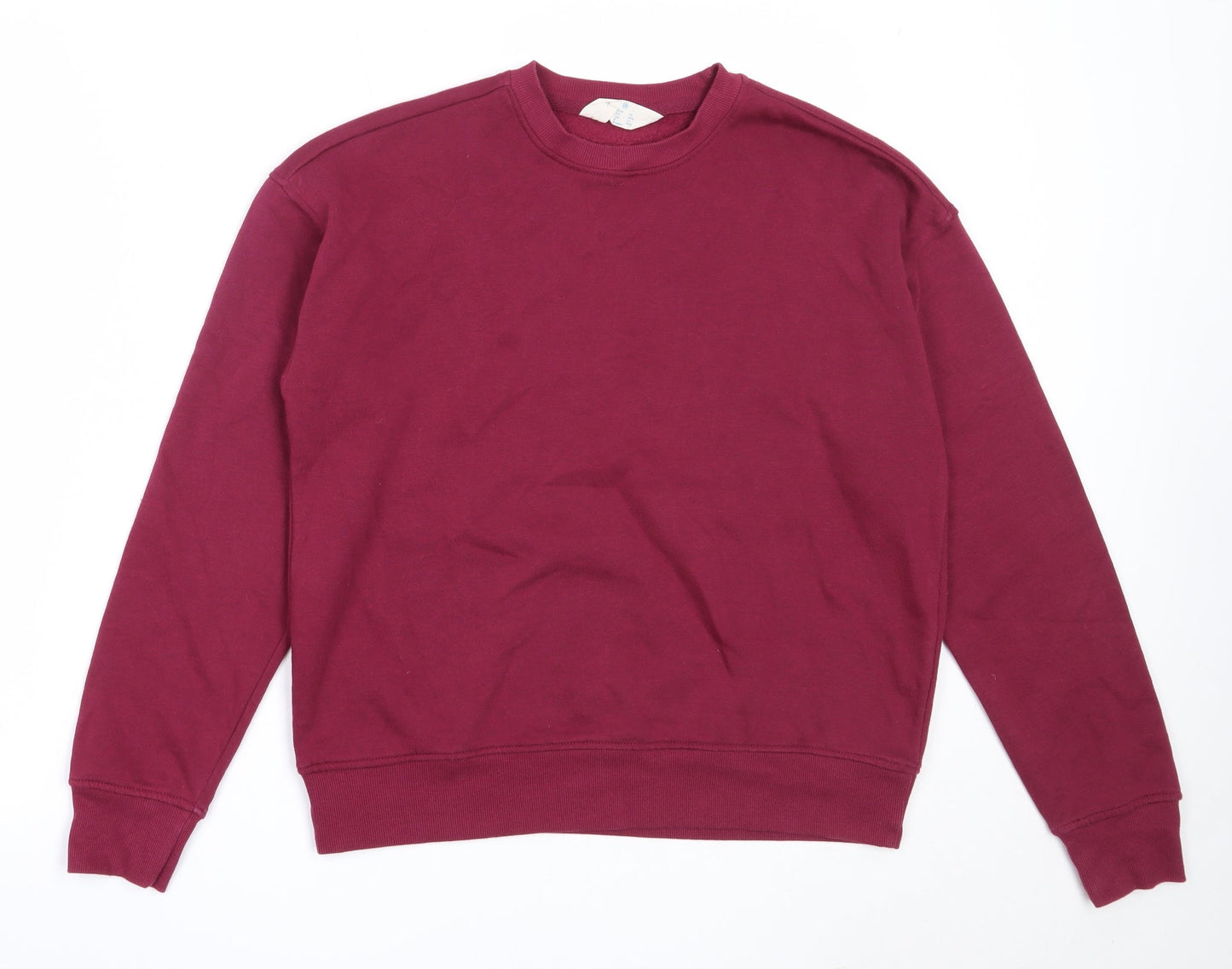 Primark Womens Purple  Cotton Pullover Sweatshirt Size 2XS