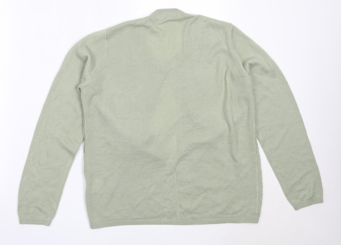 Womens UK Size S EWM Green Cardigan Jumper