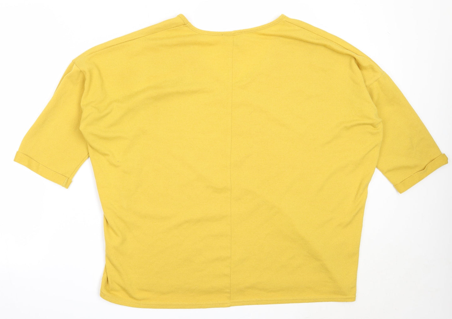 Womens UK Size L New Look Yellow Pullover Jumper