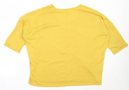 Womens UK Size L New Look Yellow Pullover Jumper