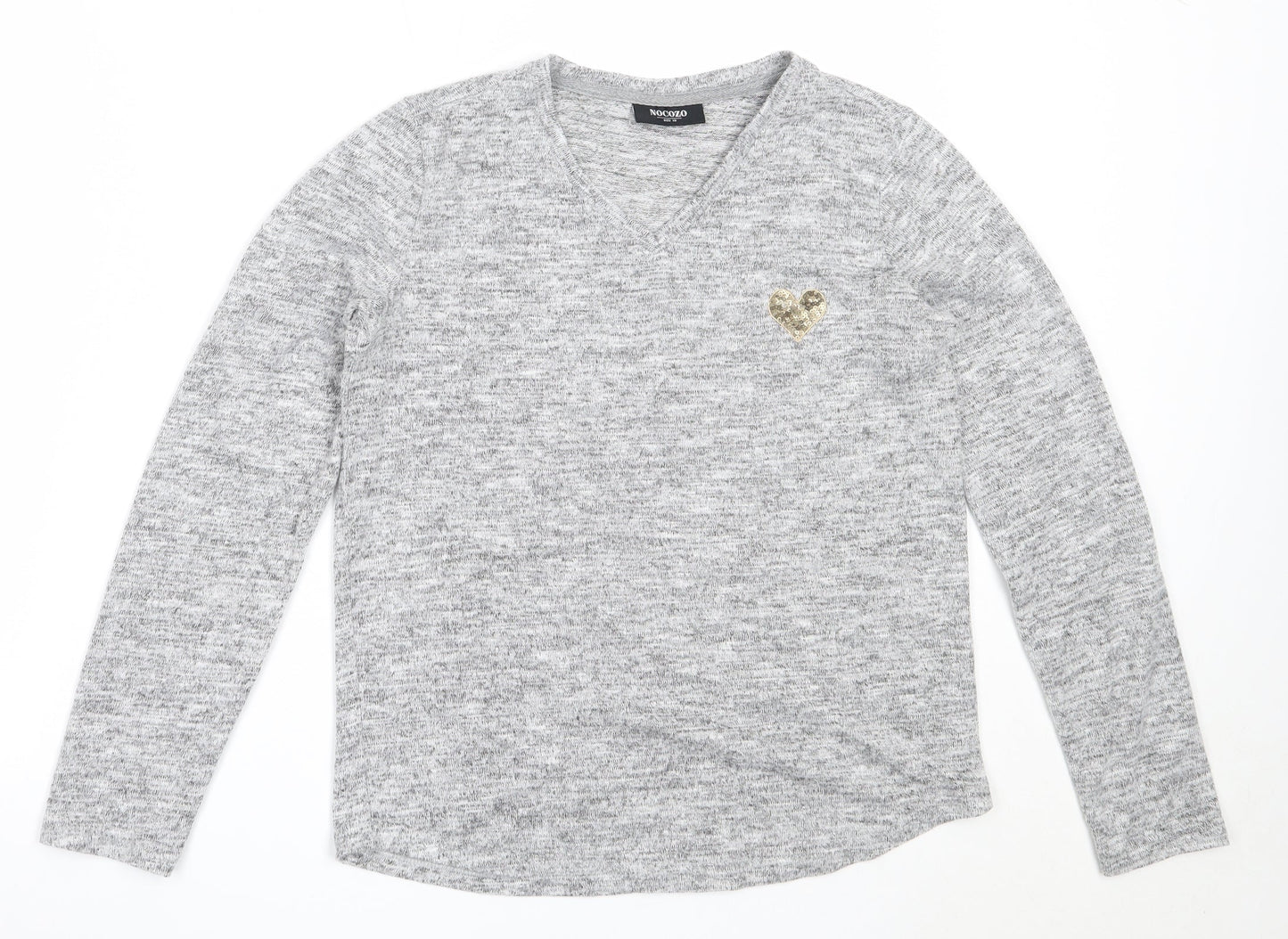Womens UK Size 10 Nocozo Grey Pullover Jumper