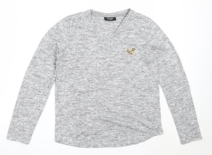 Womens UK Size 10 Nocozo Grey Pullover Jumper
