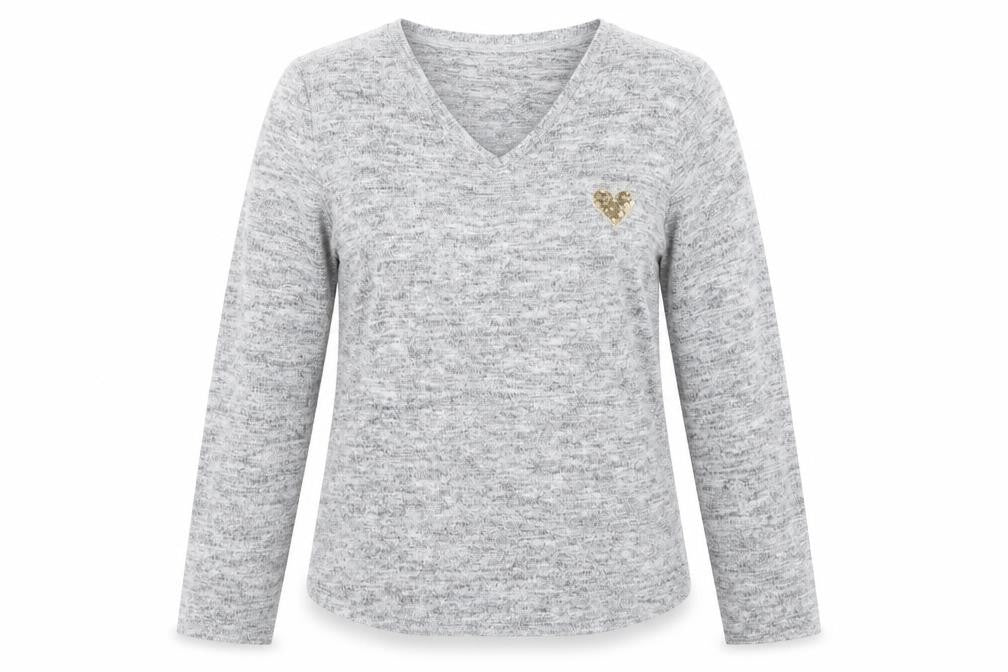 Womens UK Size 10 Nocozo Grey Pullover Jumper
