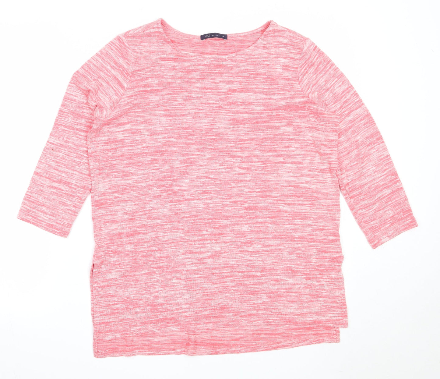 Womens UK Size 12 Marks and Spencer Pink Pullover Jumper