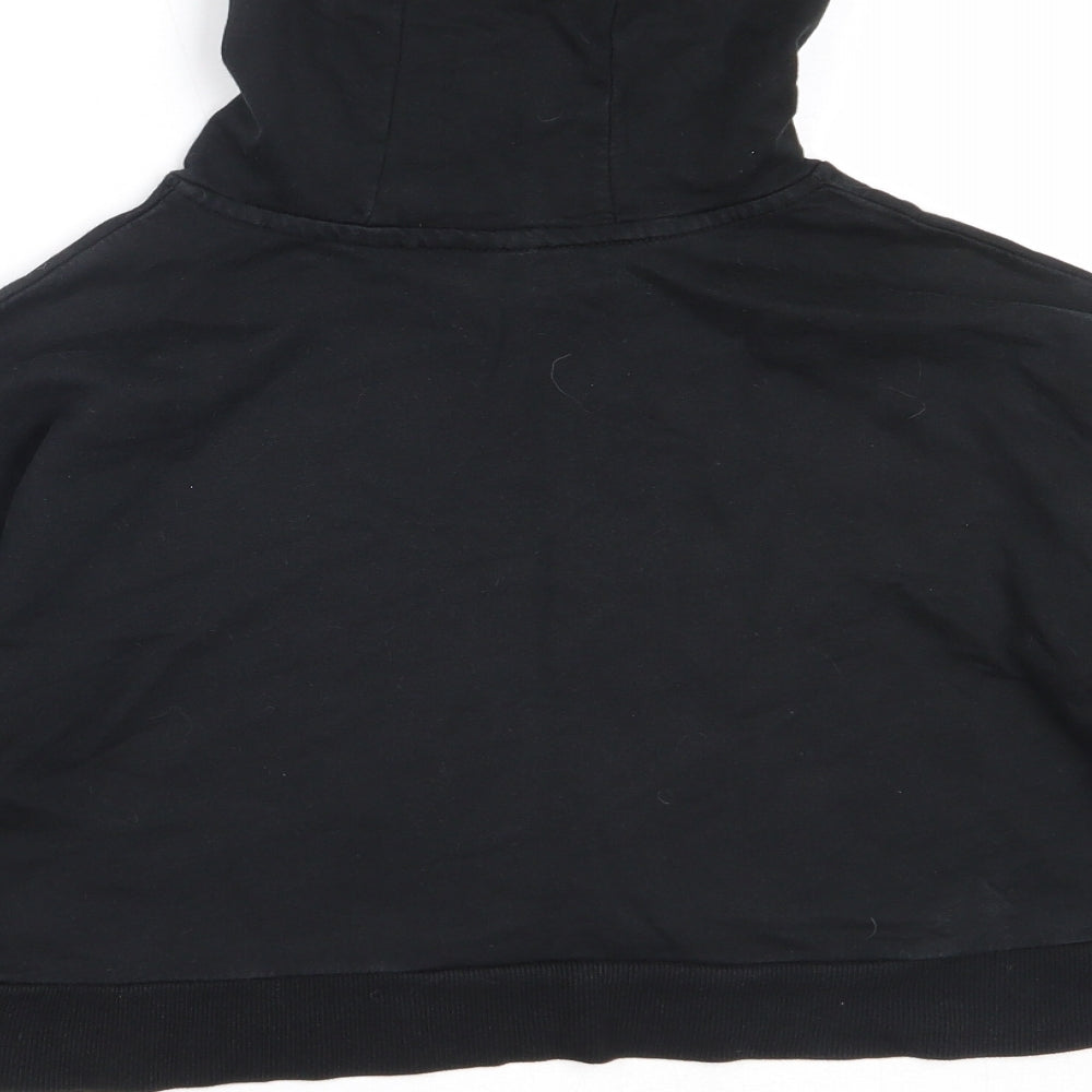George Girls Black  Cotton Pullover Hoodie Size 7-8 Years   - tiana