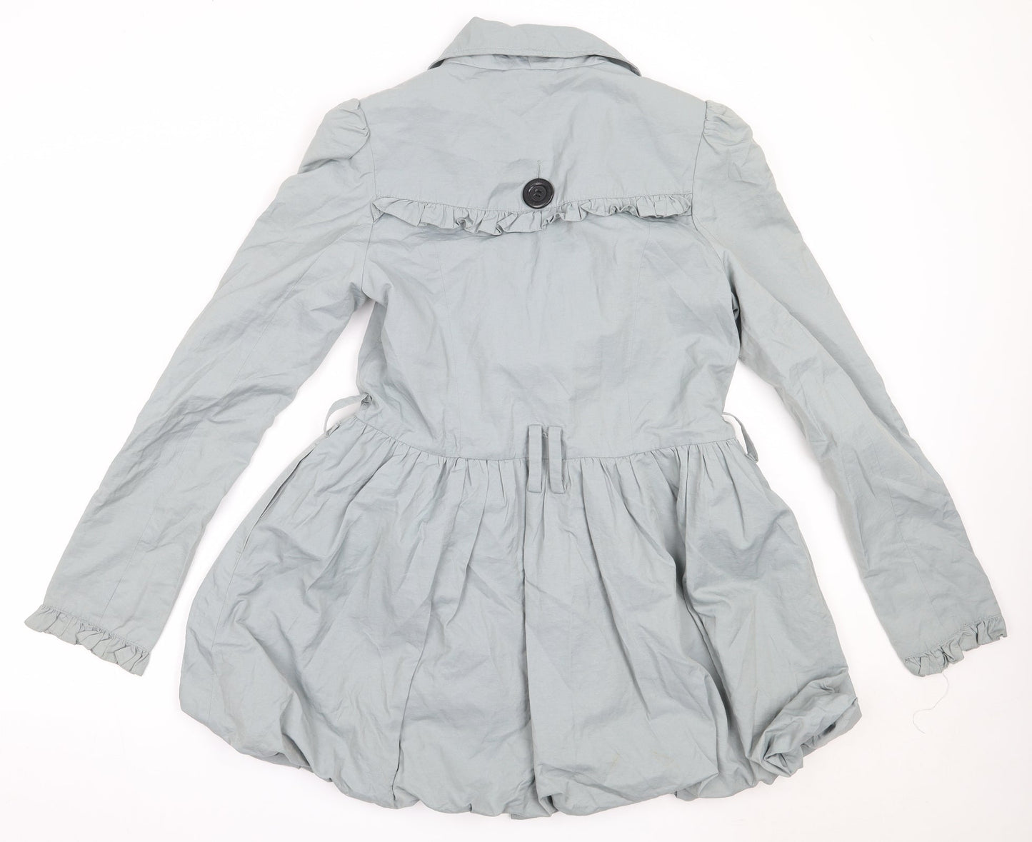 Ribbon Womens Grey   Overcoat Coat Size 12