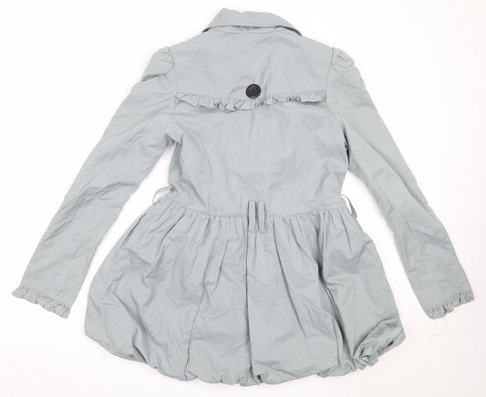 Ribbon Womens Grey   Overcoat Coat Size 12