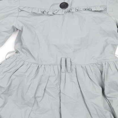 Ribbon Womens Grey   Overcoat Coat Size 12