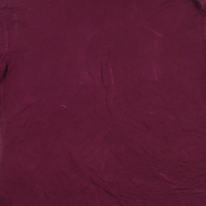 Womens UK Size 10 Very Purple Basic T-Shirt