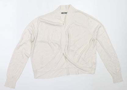 Womens UK Size 14 South Ivory Cardigan Jumper