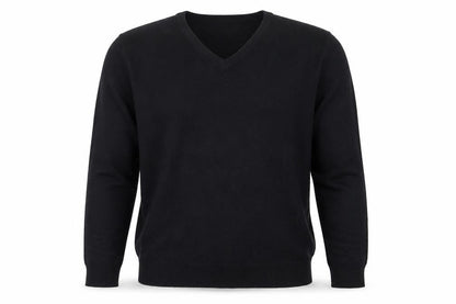 Cedarwood State Mens Blue V-Neck Acrylic Pullover Jumper Size S