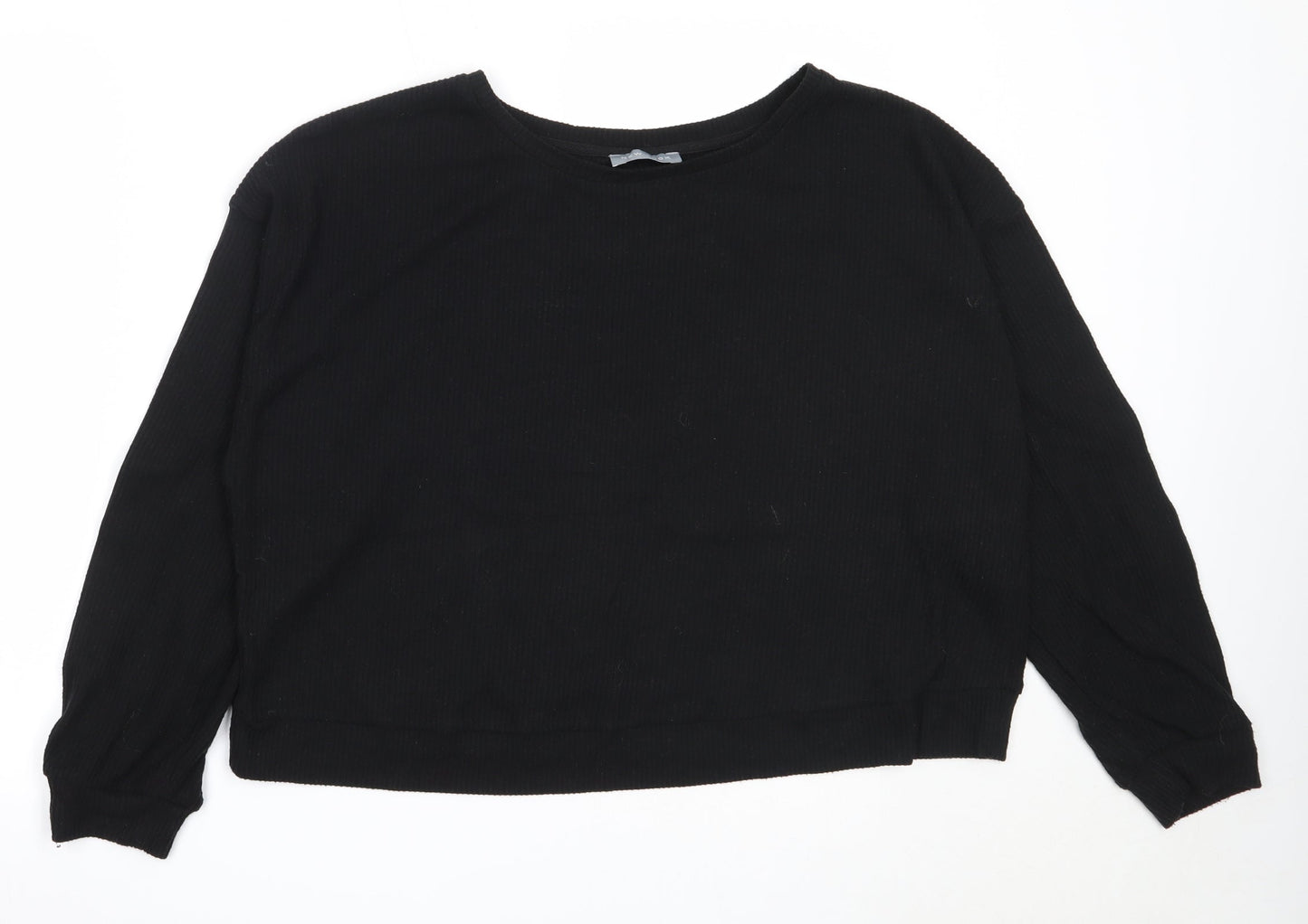 Womens UK Size L New Look Black Pullover Jumper
