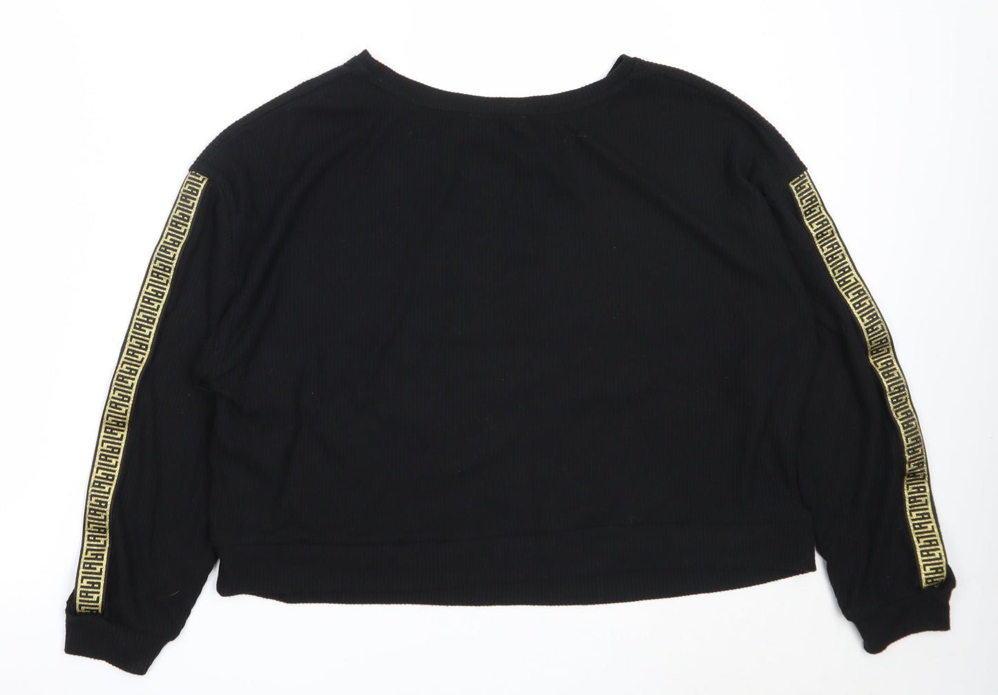 Womens UK Size L New Look Black Pullover Jumper