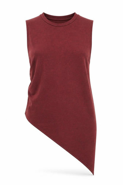 Womens UK Size 12 QED London Red Basic T-Shirt