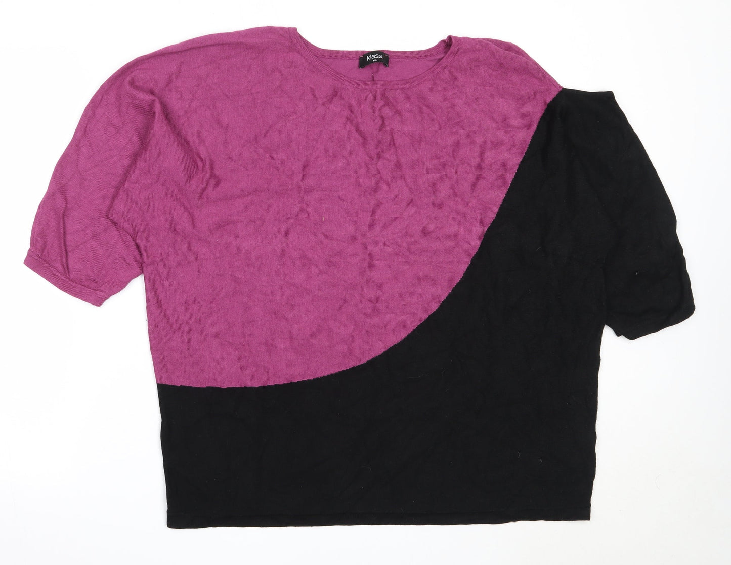 Womens UK Size 2XL Klass Purple Pullover Jumper