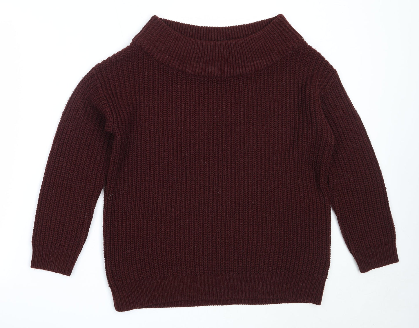 Womens UK Size S New Look Red Pullover Jumper