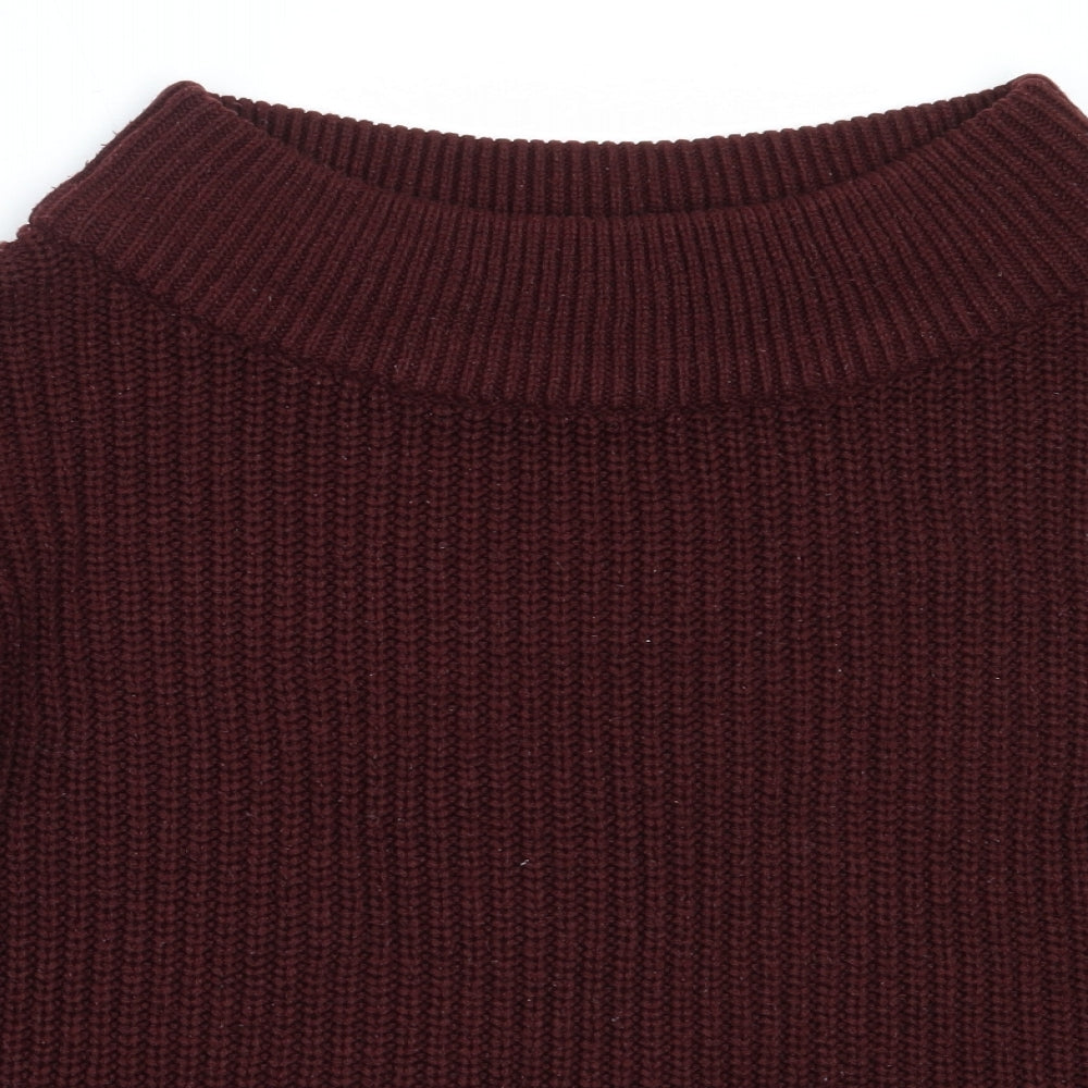 Womens UK Size S New Look Red Pullover Jumper