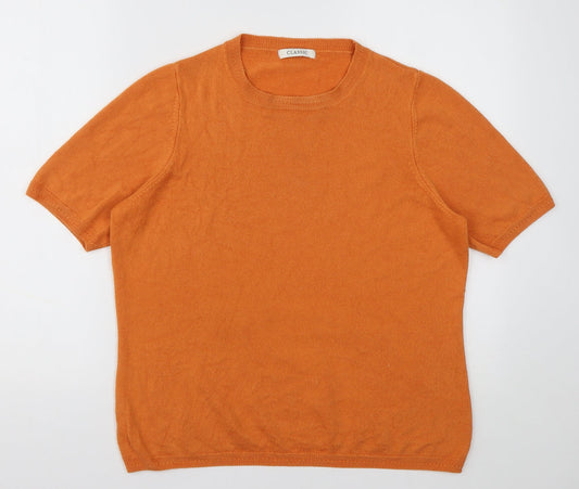 Womens UK Size 16 Marks and Spencer Orange Pullover Sweatshirt