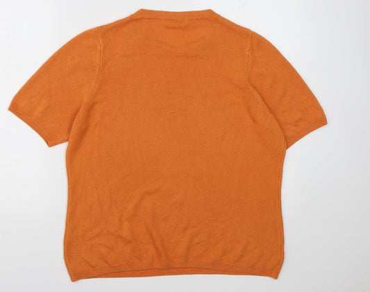 Womens UK Size 16 Marks and Spencer Orange Pullover Sweatshirt