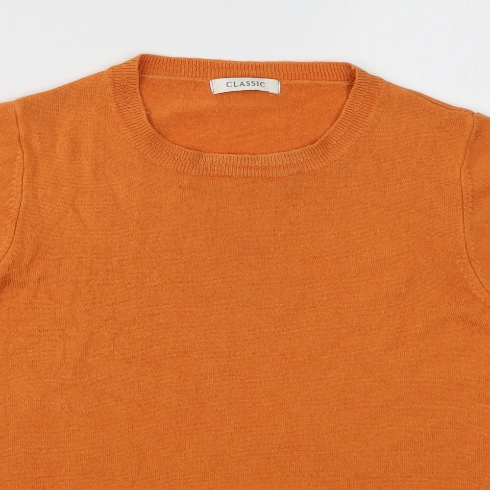 Womens UK Size 16 Marks and Spencer Orange Pullover Sweatshirt