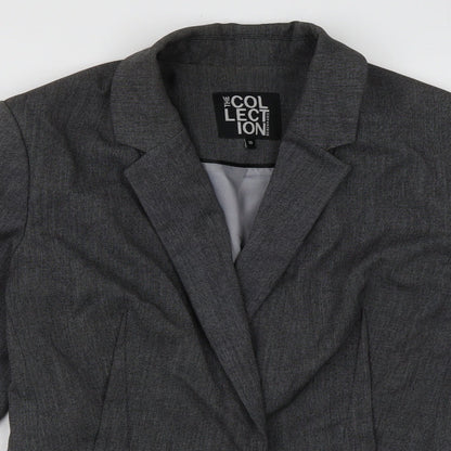 Debenhams Womens Grey   Jacket Blazer Size 10  Button